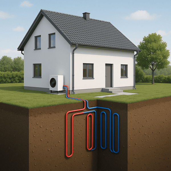 Gruntowa pompa ciepła z odwiertem